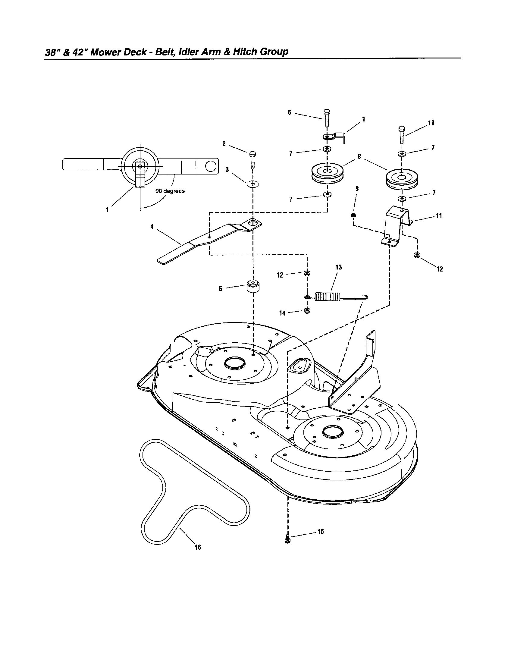 BELT/IDLER ARM/HITCH