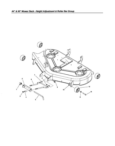 Height adjustment/roller bar