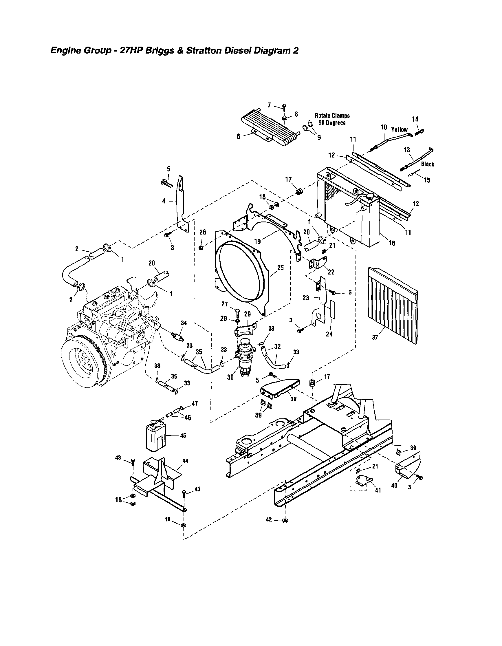 ENGINE DIAGRAM 2 - 27 HP