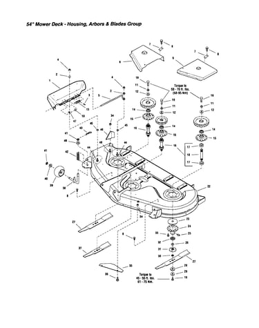 Housing/arbors/blades