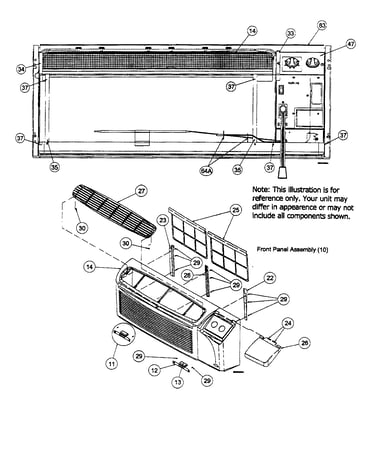 Front panel/control