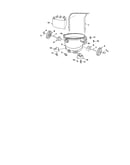 Handle/dust drum/wheels