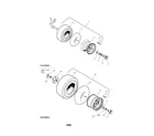 Snapper GT255400 (2690630) wheels and tires diagram
