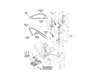 Snapper 2690411 50" mower deck-clutch/support diagram