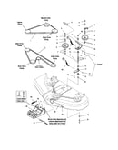 50" mower deck-clutch/support