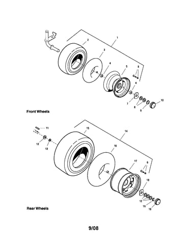Wheels and tires