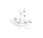 Snapper 2690714 44" mower deck-belt/idler arm/hitch diagram