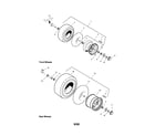 Snapper LT18538 (2690577) wheels and tires diagram