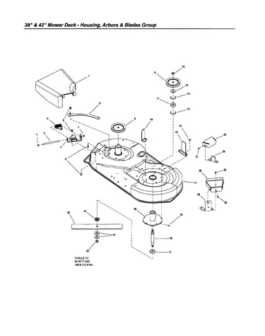 Housing/arbors/blades