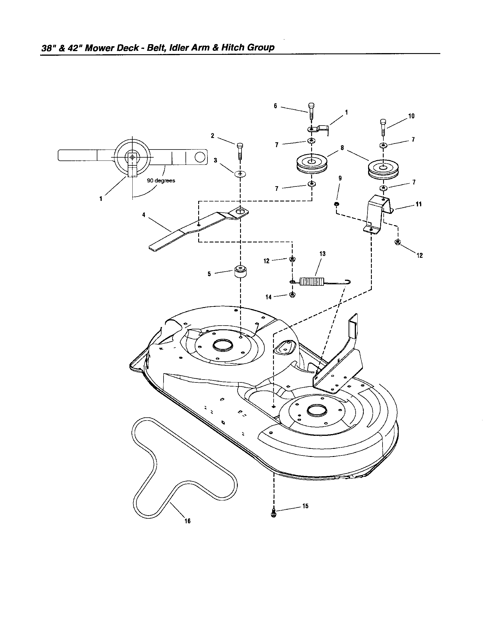 BELT/IDLER ARM/HITCH