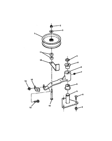36" deck idler