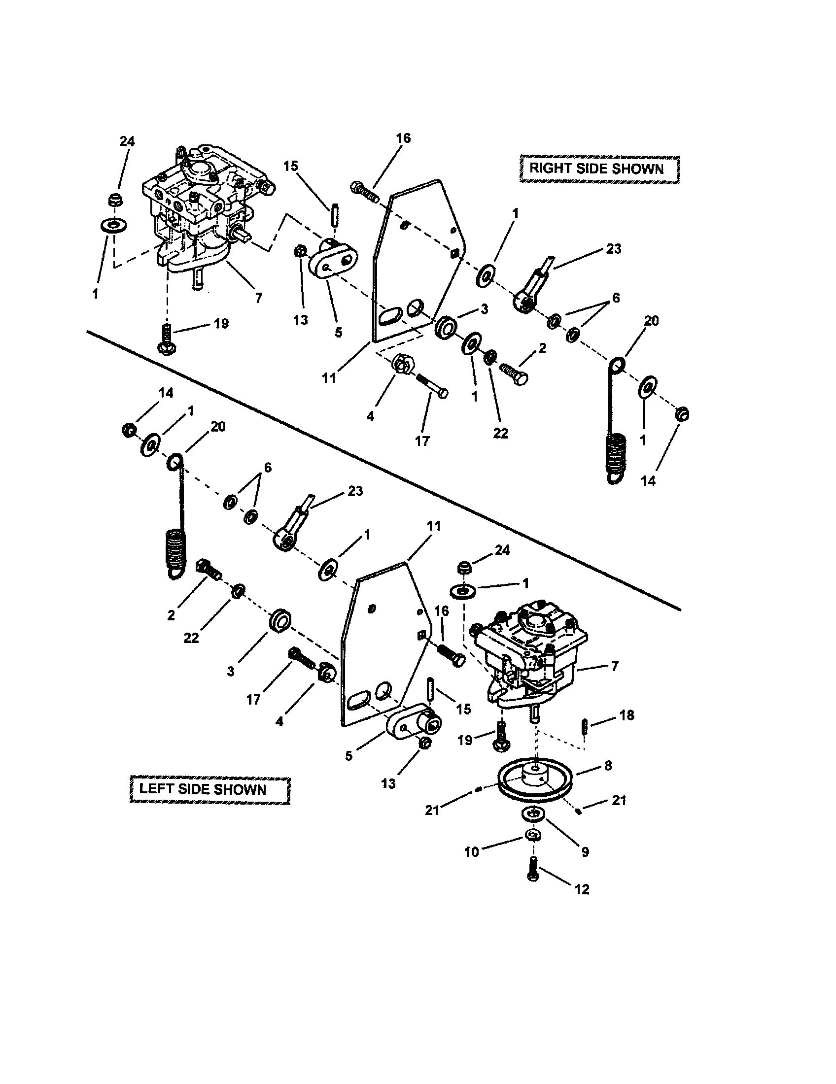 Pump and shelf