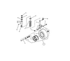 Snapper SPA611-SERIES 1-2 caster, wheel and tire diagram