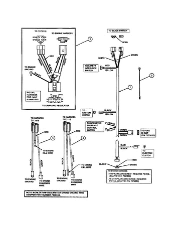 Electrical wiring (manual start)