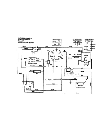 Wiring schematic (electric start)