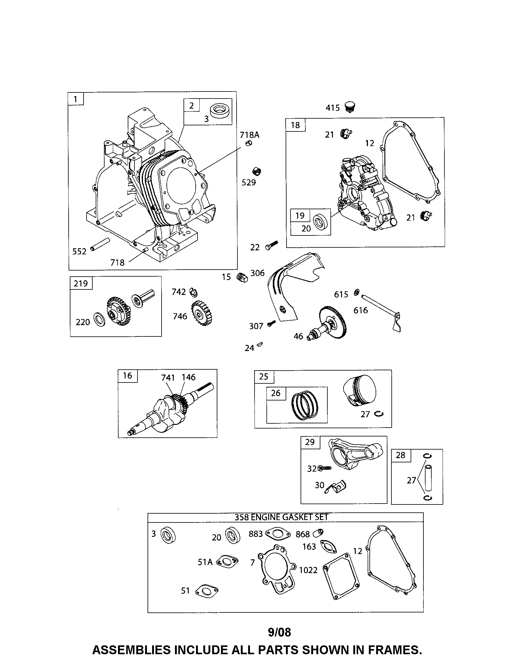 Cylinder/crankshaft/crankcase
