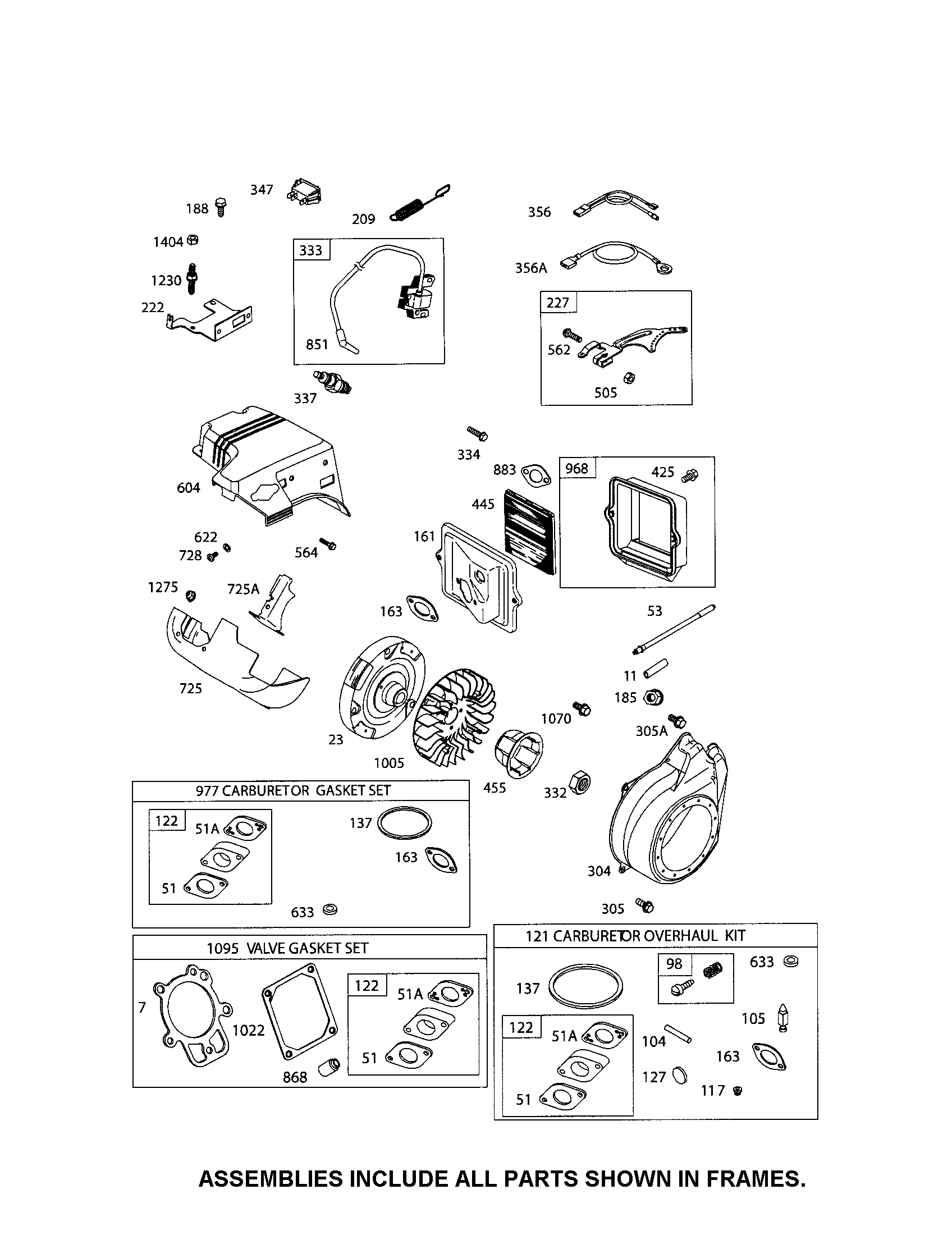 GASKET SET/CARBURETOR SET