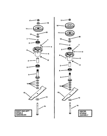Deck spindle