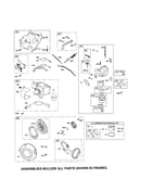 Carburetor/rewind starter