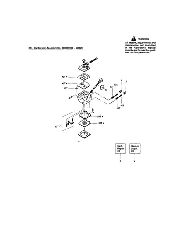 Kit-carbuertor no. 530069902-wt380