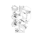Kenmore Pro 25344133801 cabinet diagram