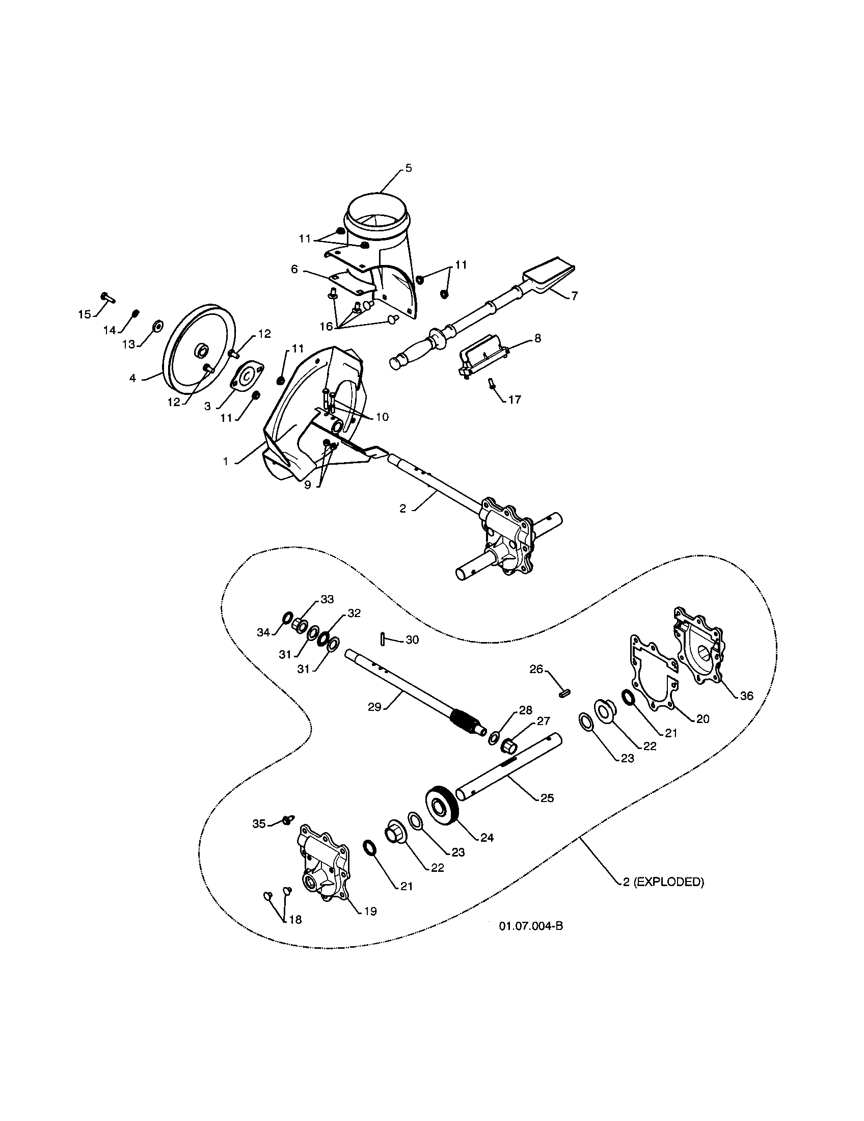 Gearbox/impeller