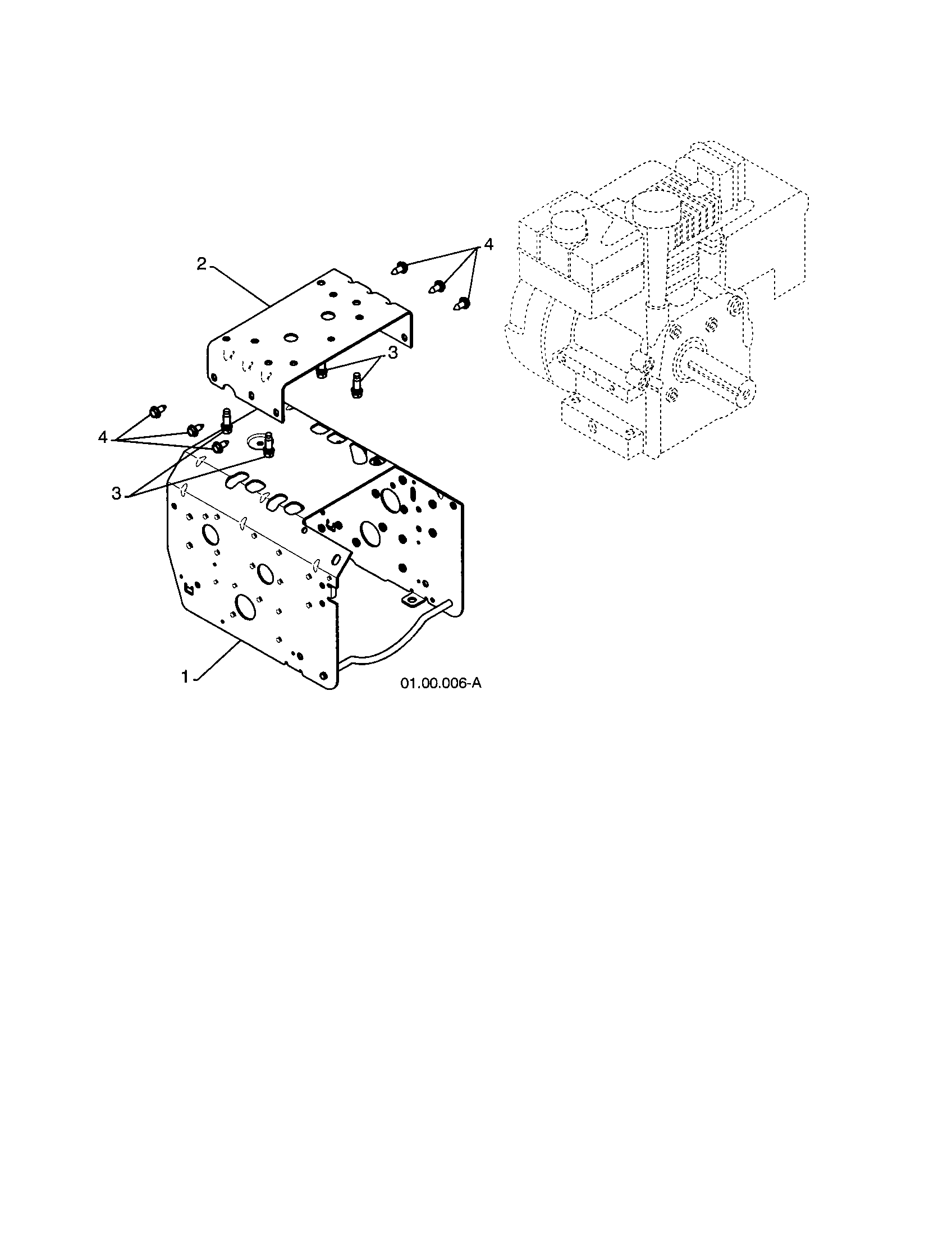 Engine/frame weldment