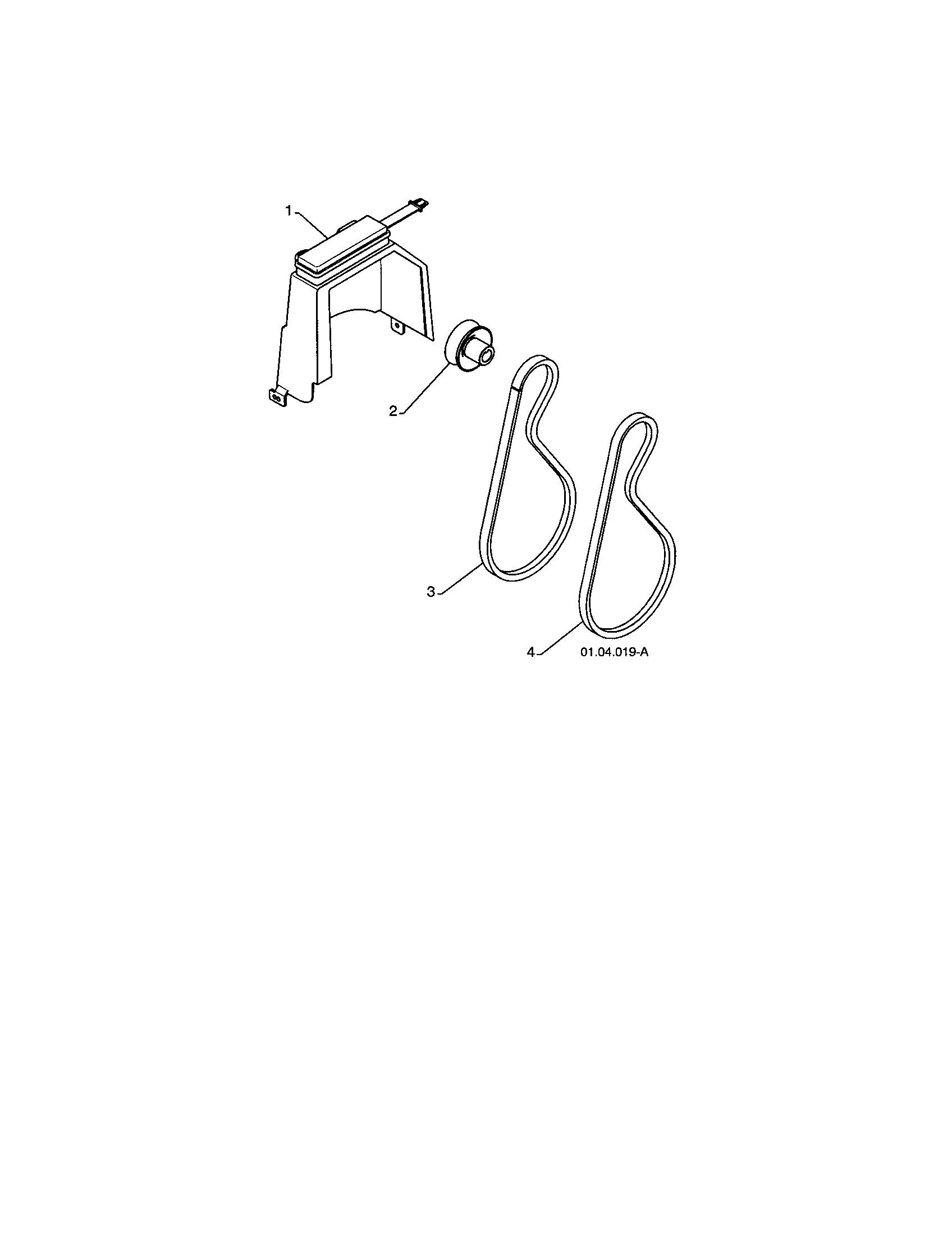 Belt cover/pulley/belt