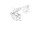 Craftsman 917885522 engine/frame weldment diagram