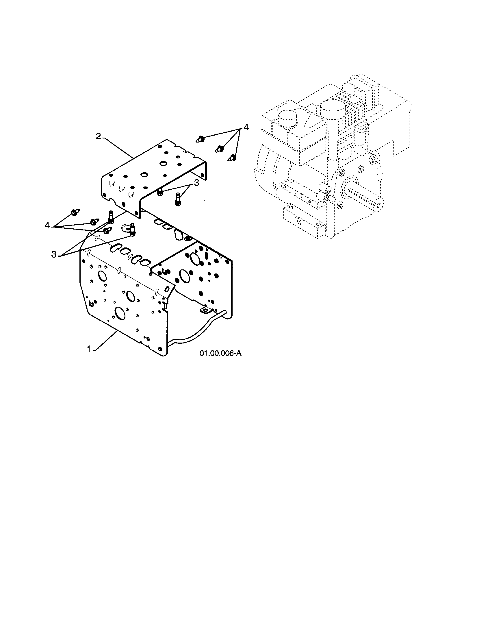 Engine/frame weldment