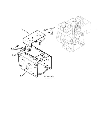 Engine/frame weldment