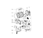 LG DLE2512W drum/motor: electric type diagram
