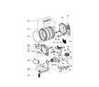 LG DLE2524W drum/motor: electric type diagram
