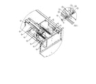 Swisher ZT2766KZ tilt spring/deck lift weldment diagram