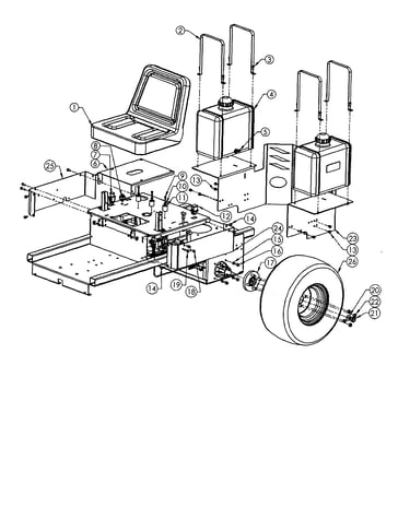 Seat/tire/gas tank
