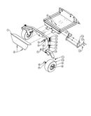 Foot rest/caster weldment