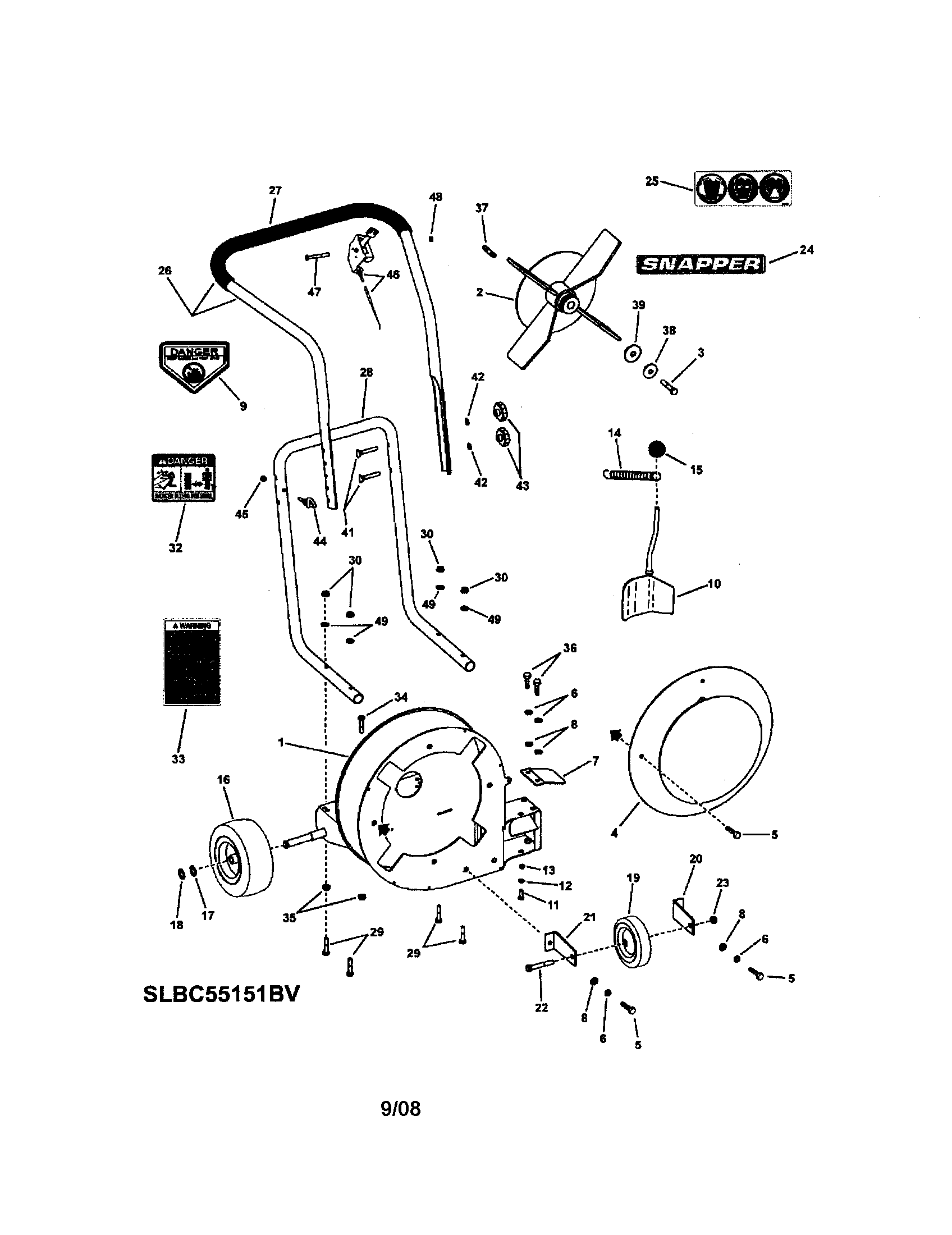 Slbc55151bv blower (series 1)