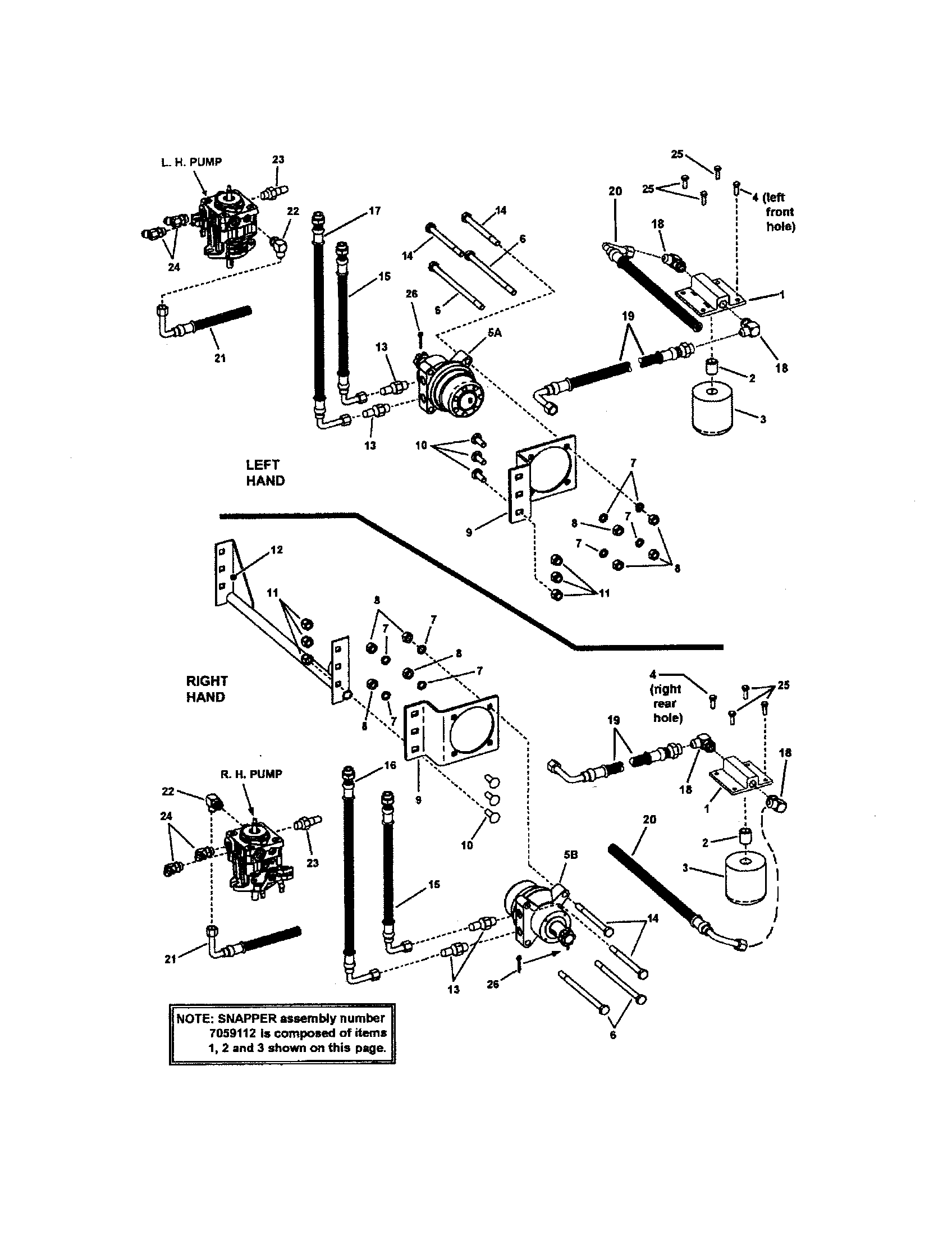 Hose (61" deck) series 1