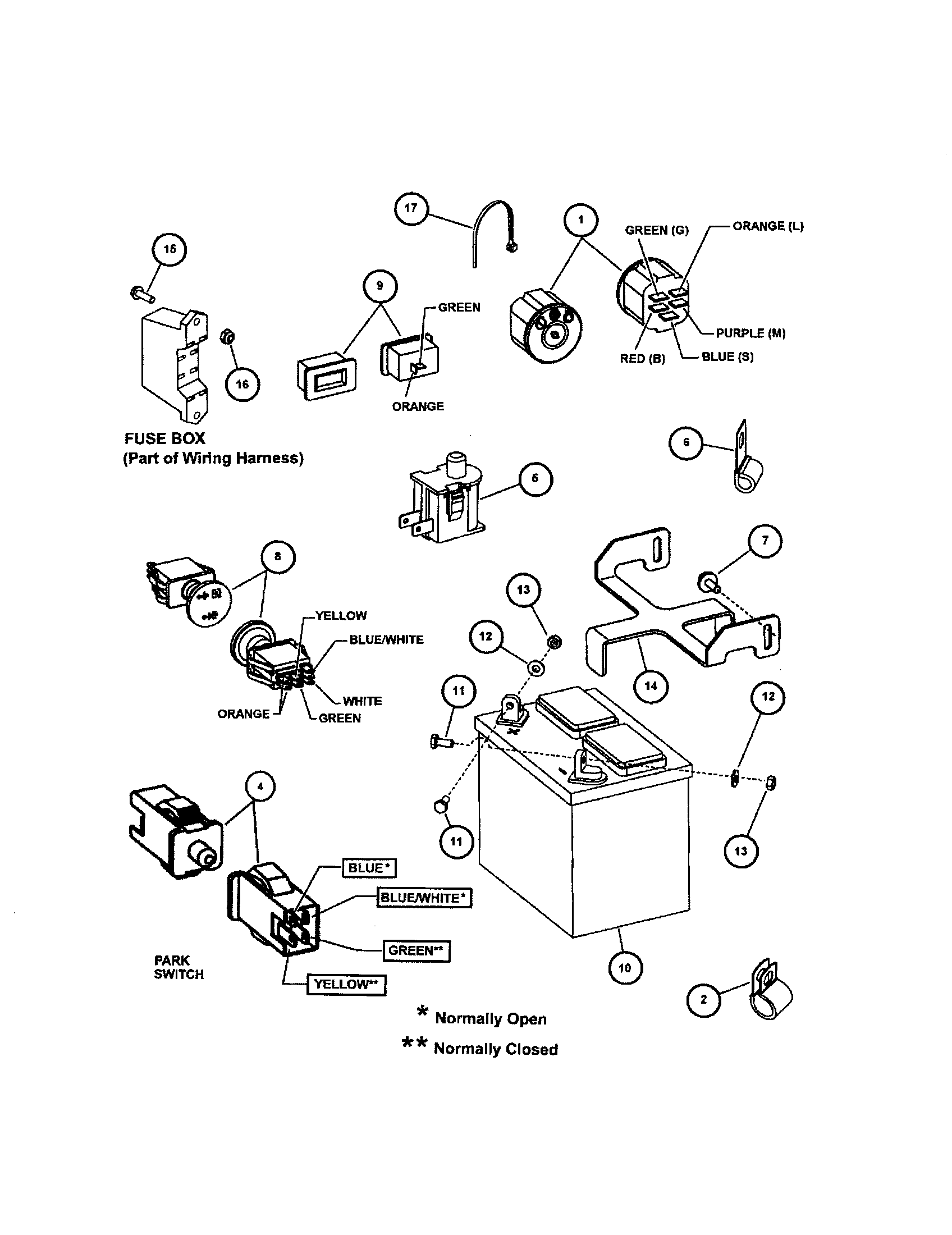 Electrical (except wiring)