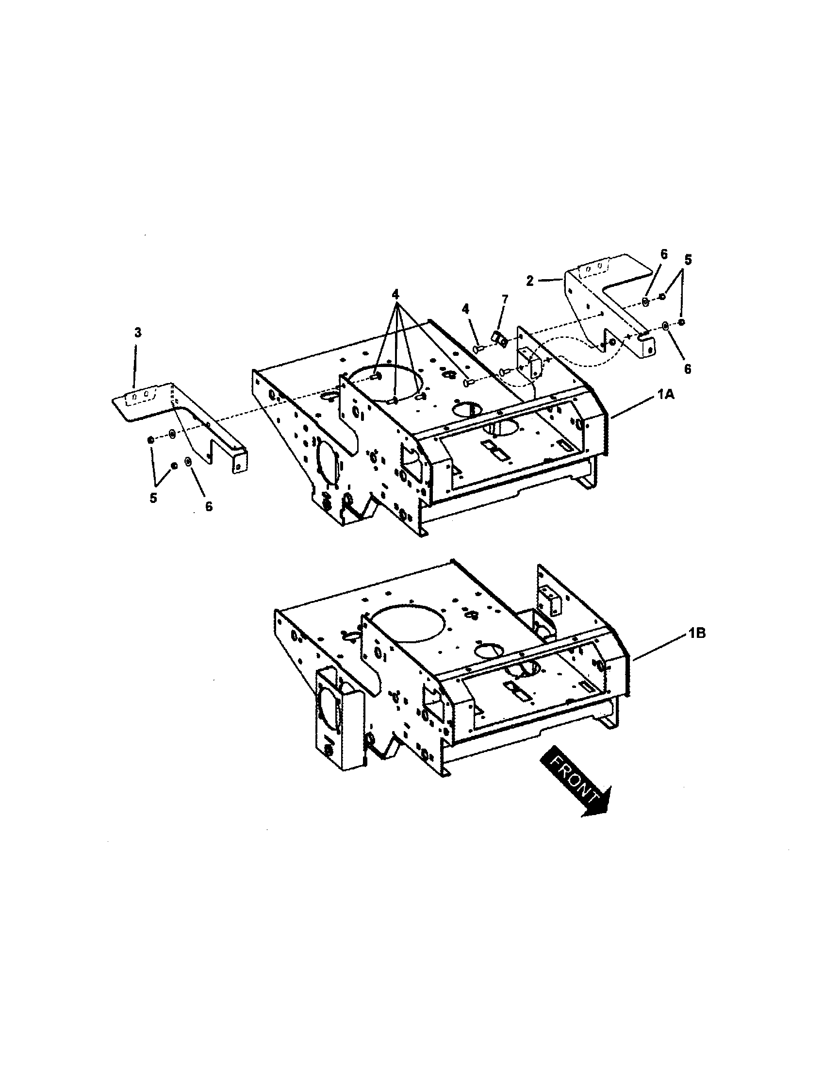 REAR FRAME/TANK BRACKETS