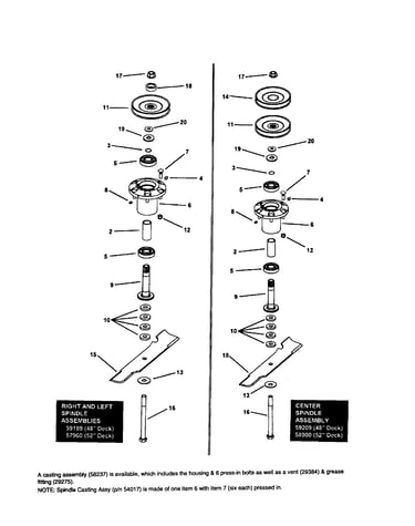 Deck spindle