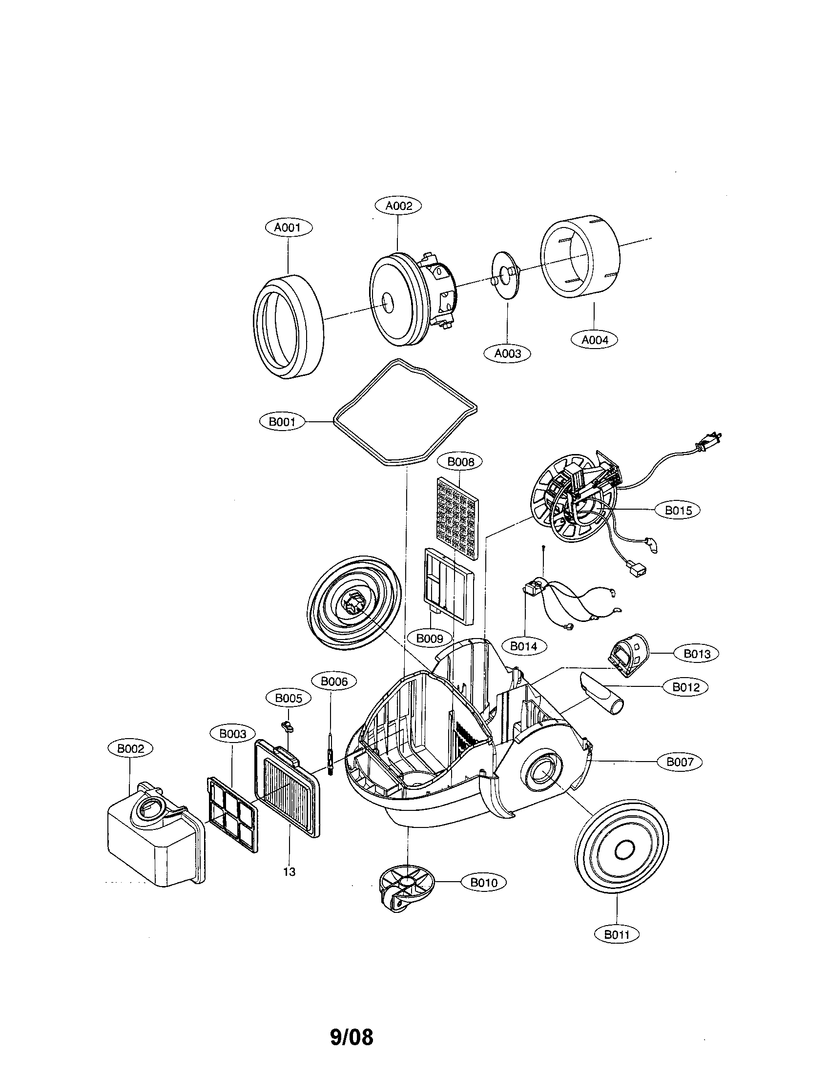 Body base/motor