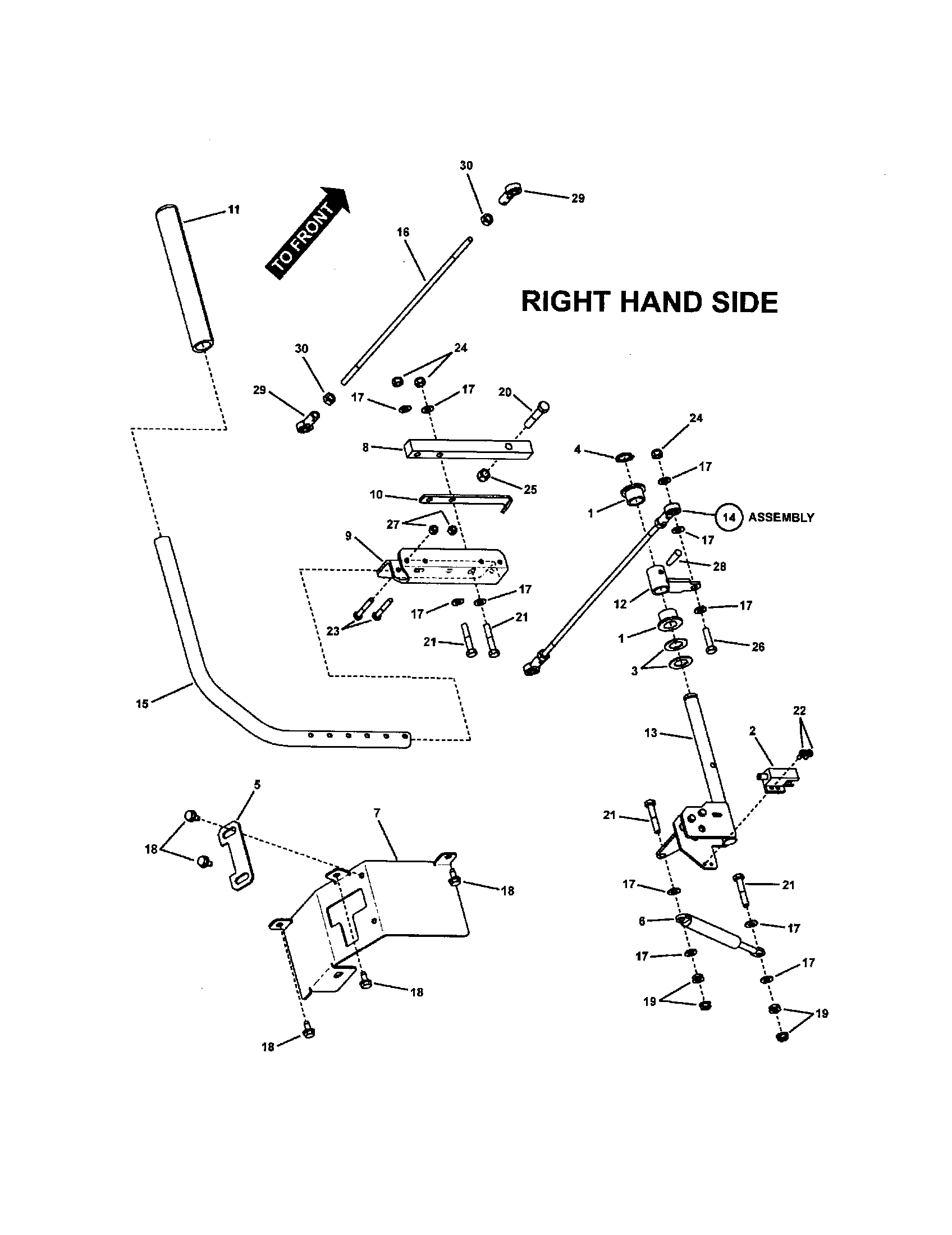 Twin stick control (r.h.)