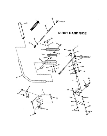 Twin stick control (r.h.)