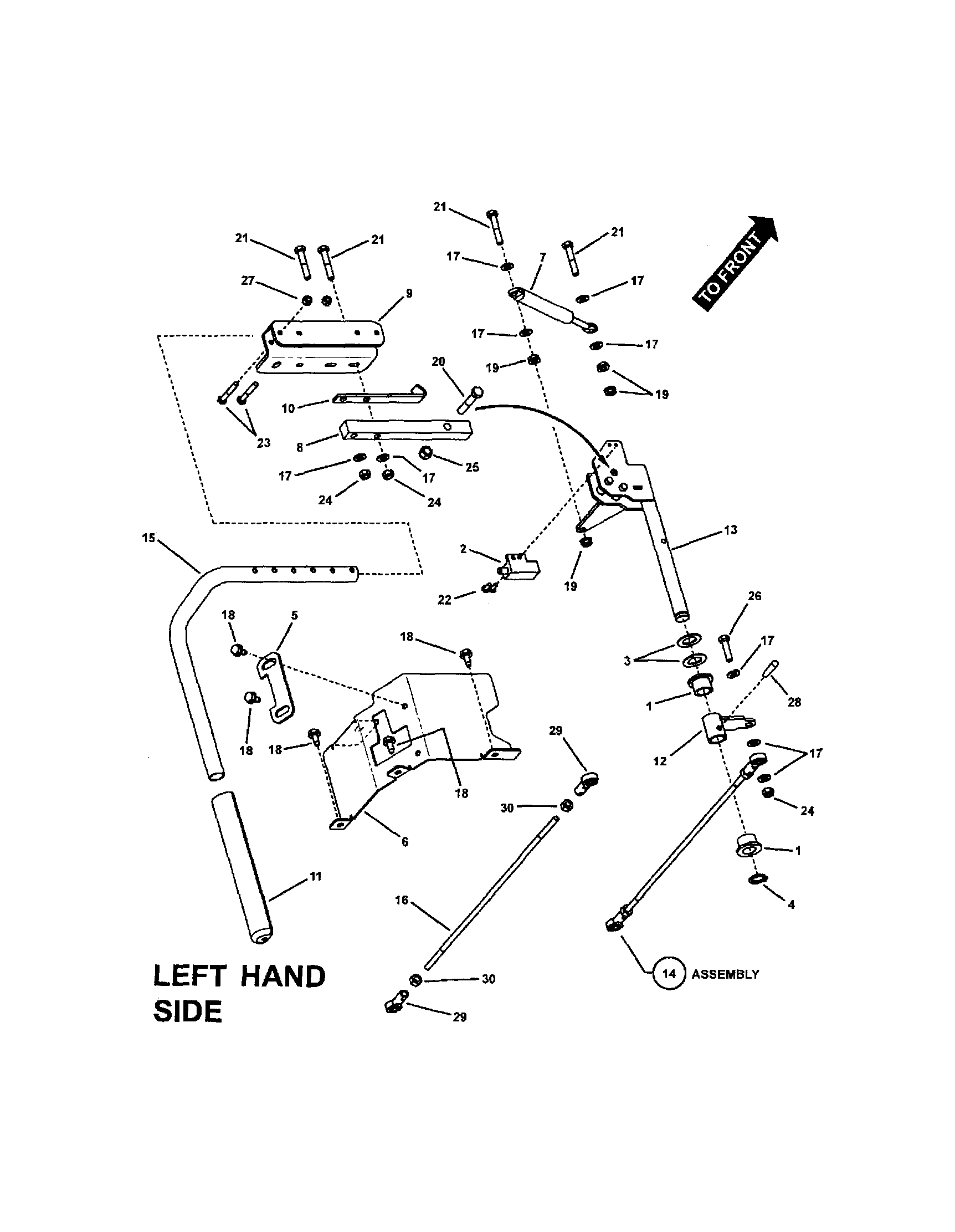 Twin stick control (l.h.)