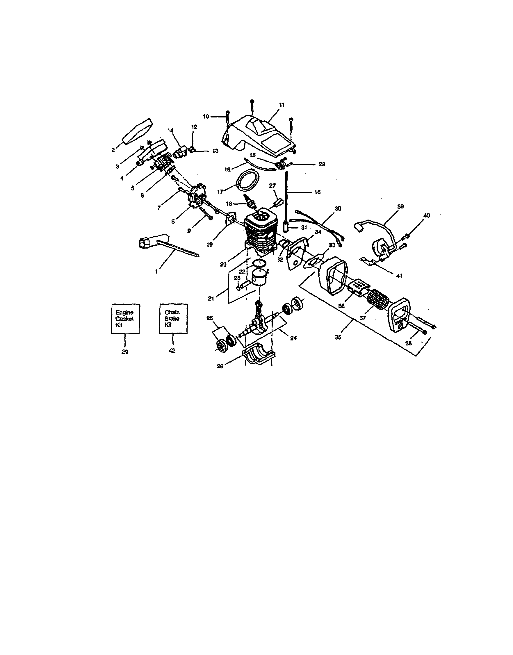 Cylinder/crankshaft/crankcase
