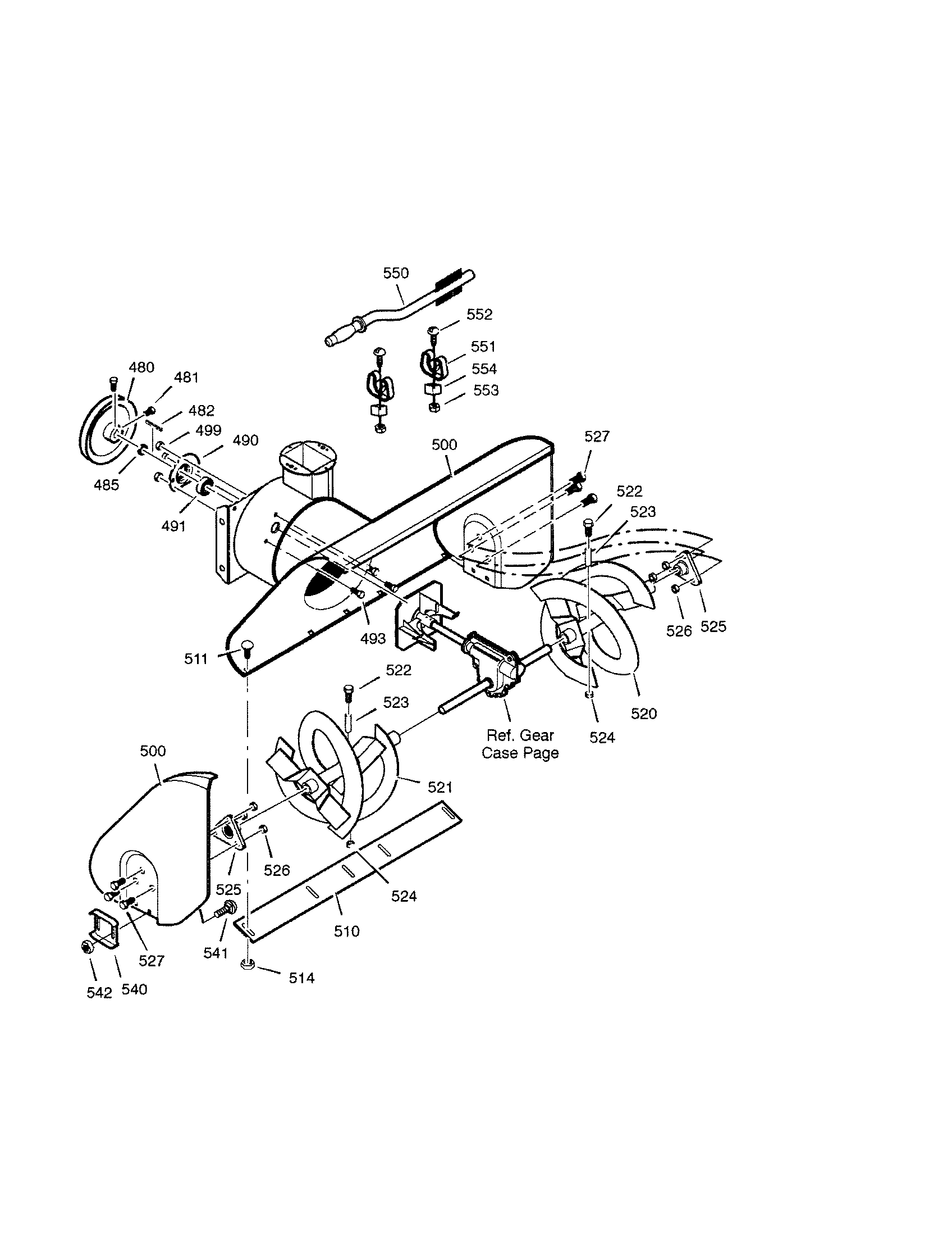 Auger housing