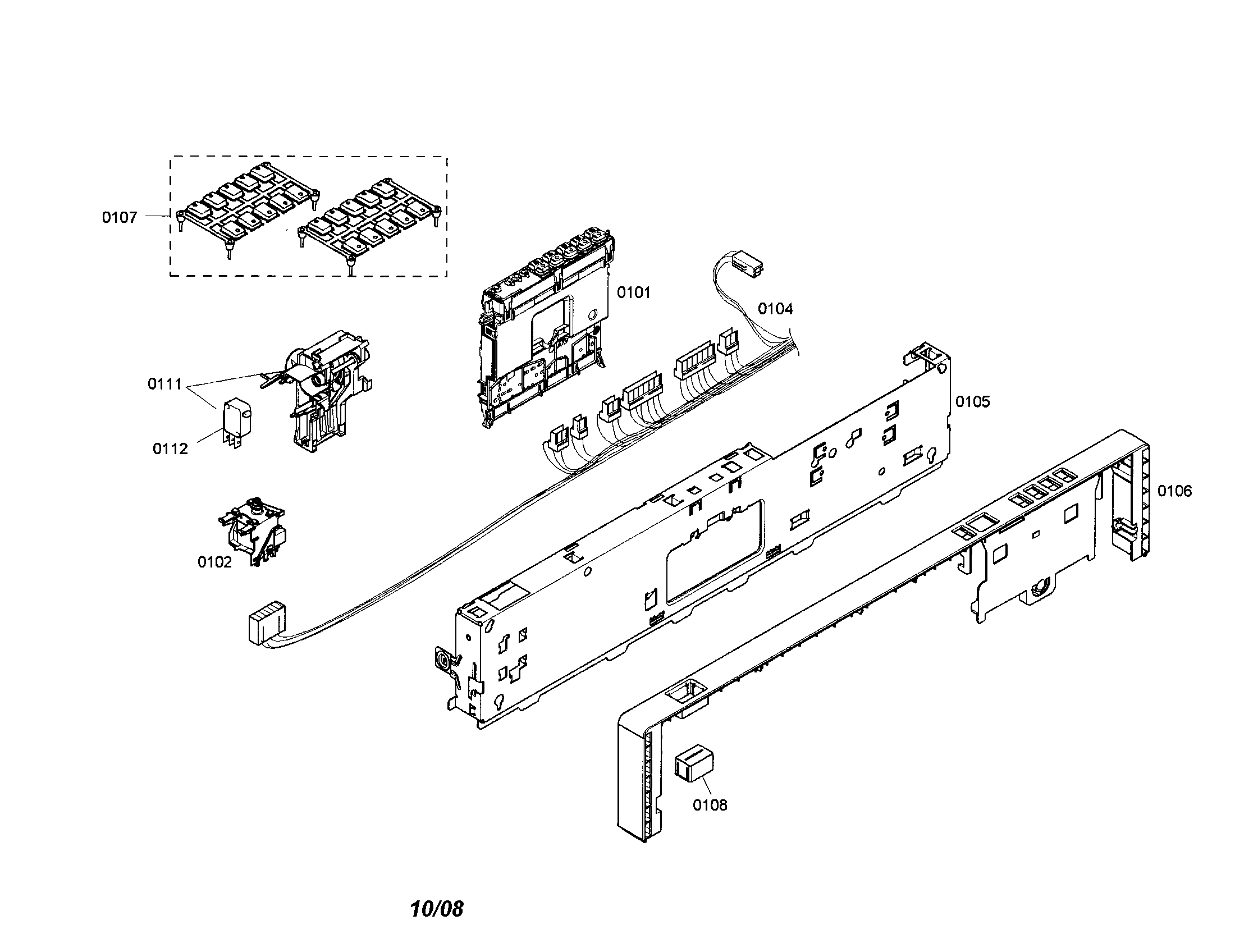 Control module/fascia panel