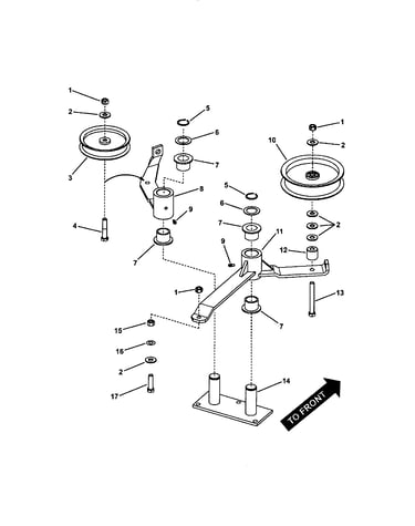 52" deck idler
