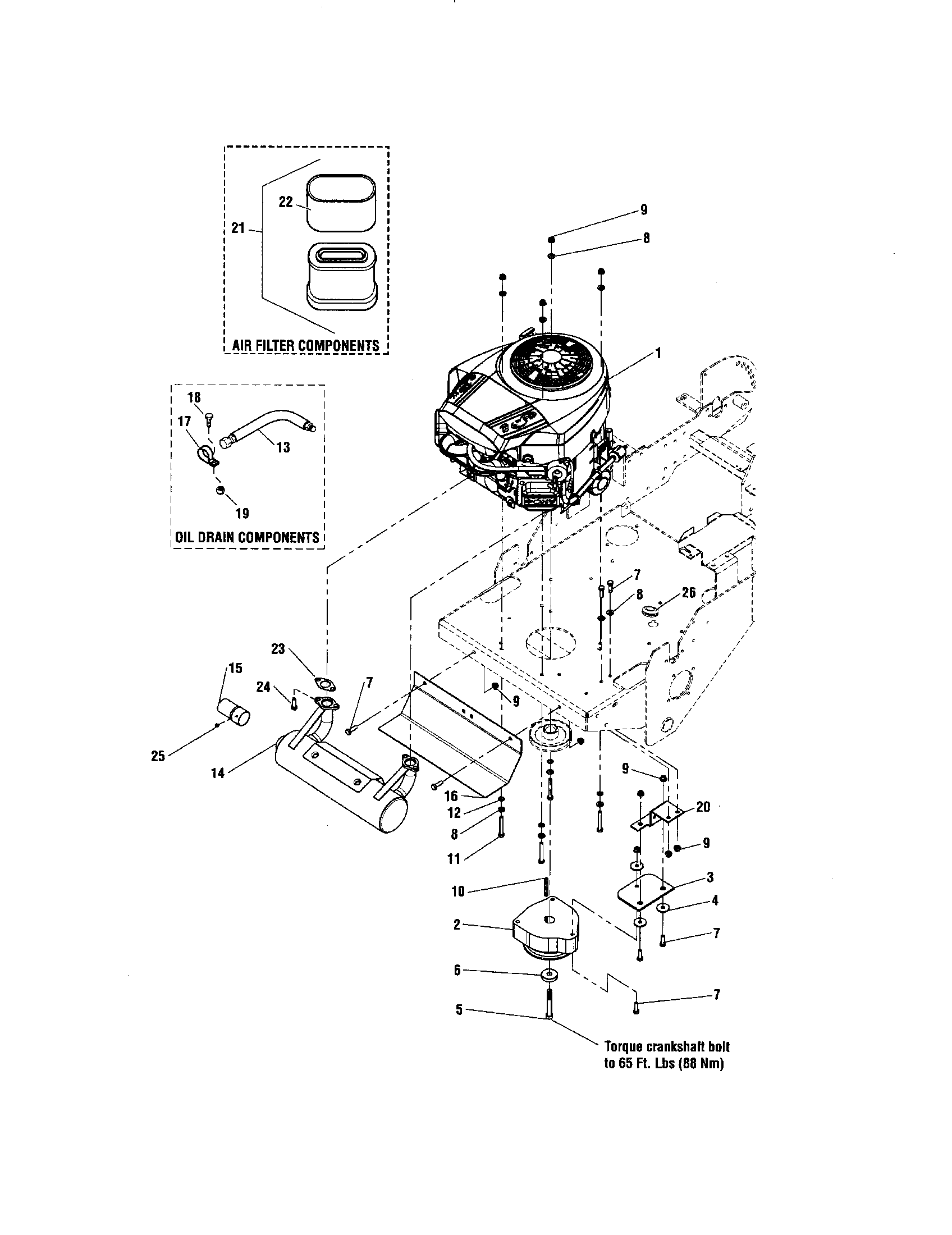 ENGINE/PTO-24 HP BRIGGS & STRATTON